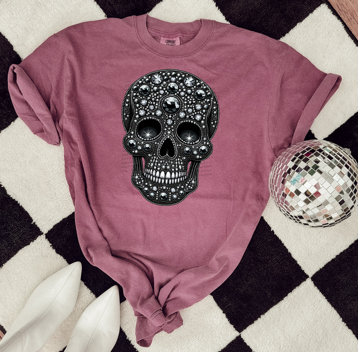 Rhinestone Skull 46573 DTF transfer