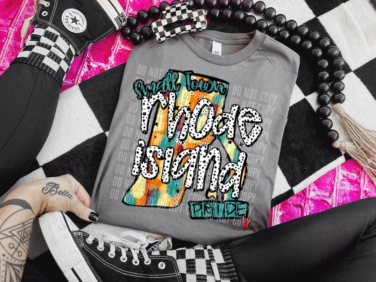 Rhode Island Small Town Pride Stone 63382 DTF transfer