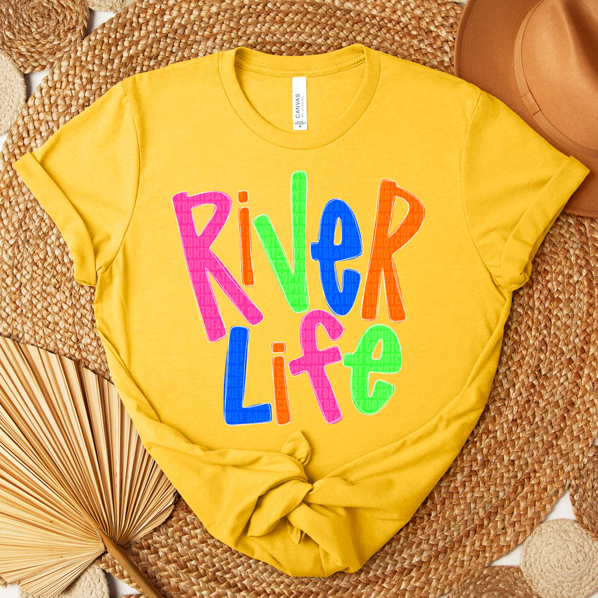 River life colorful 106038 DTF transfer