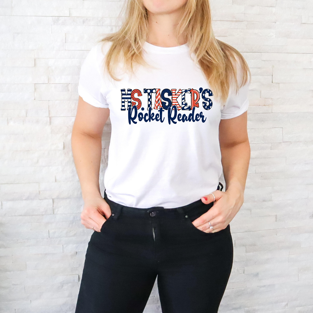 Ms. Taskers Rocket Reader Doodle 116348 DTF Transfer