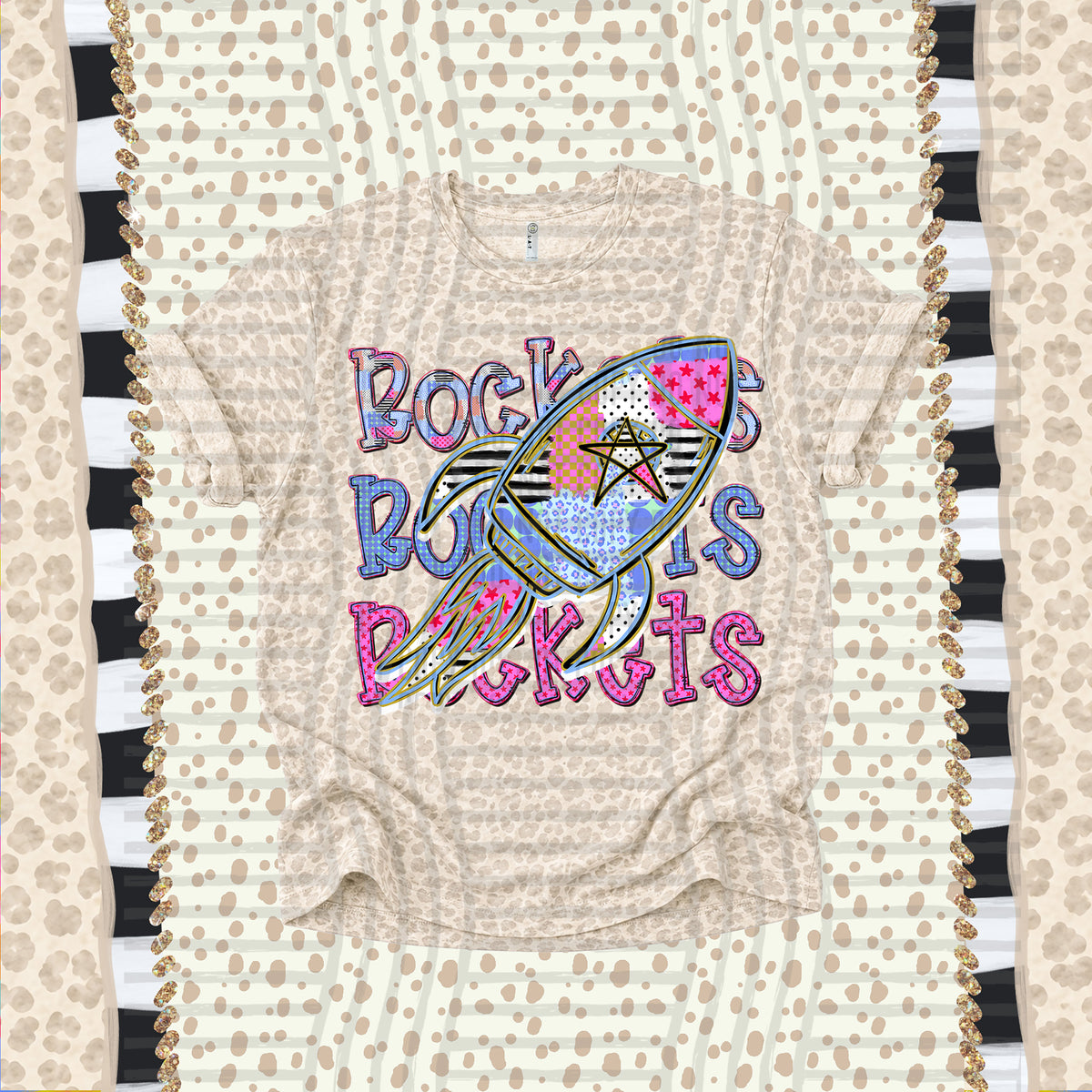 Rockets-Dolly Doodle Print (Caplinger) DTF Transfer