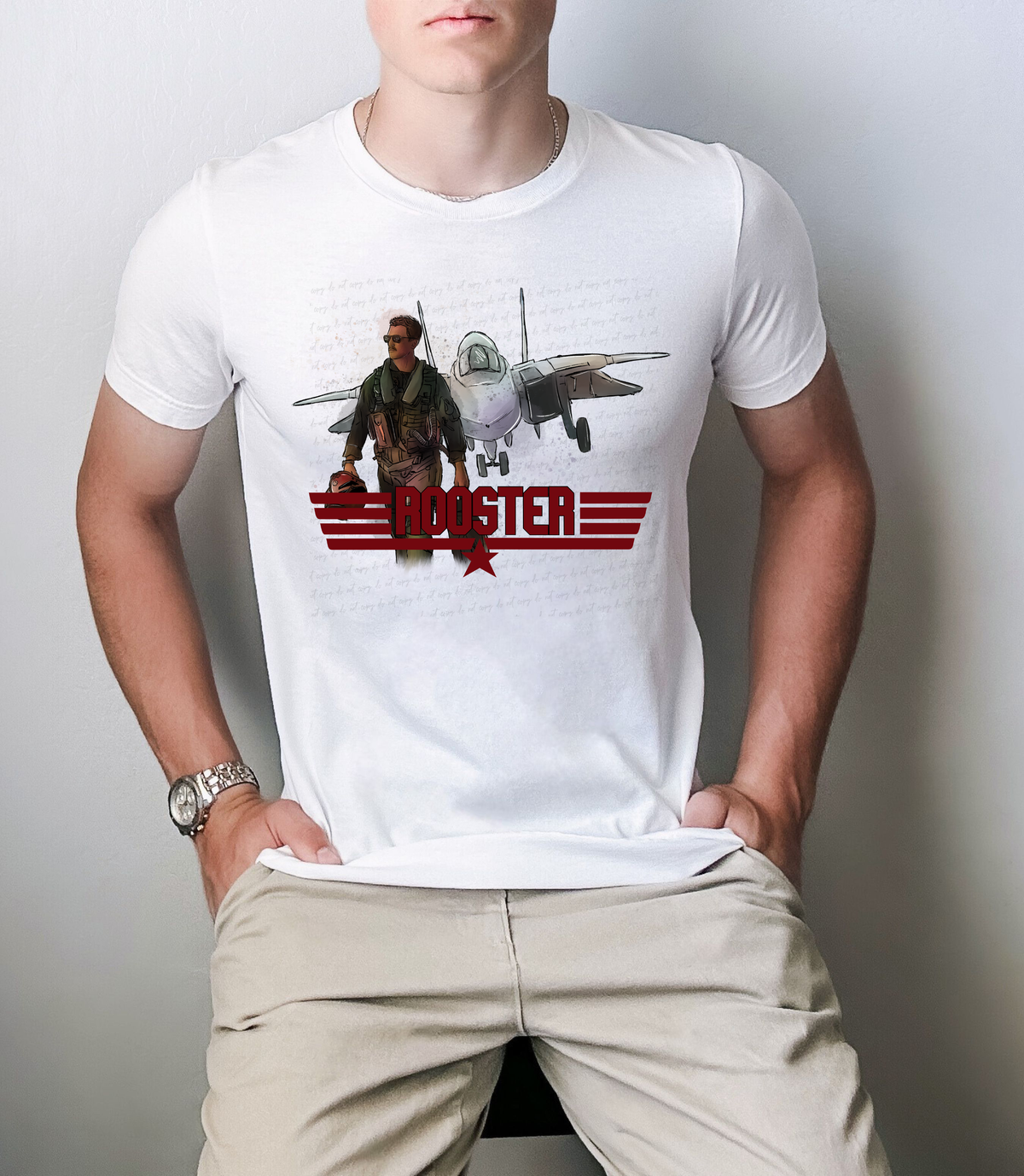 Rooster Men Aircraft 114597 DTF transfer