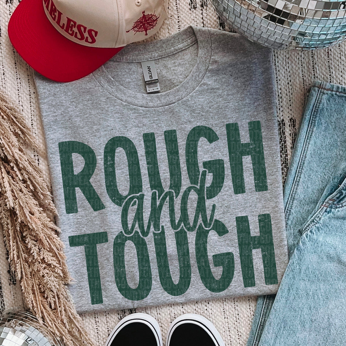 Rough and Tough Green 105144 DTF transfer