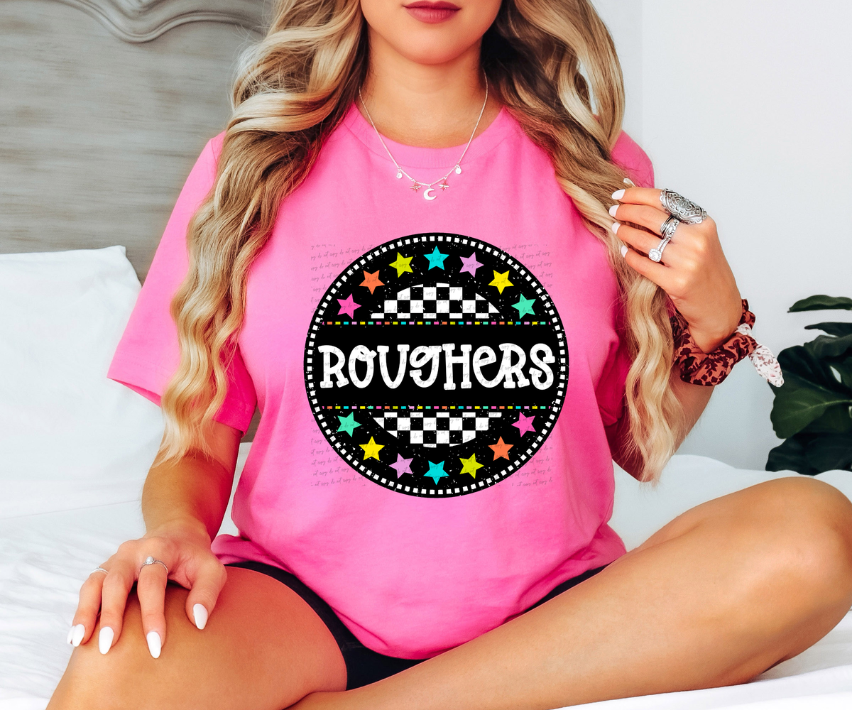 Roughers Checkered Stars 42239 DTF transfer