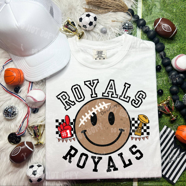 Royals football smiley HW 45707 DTF transfer