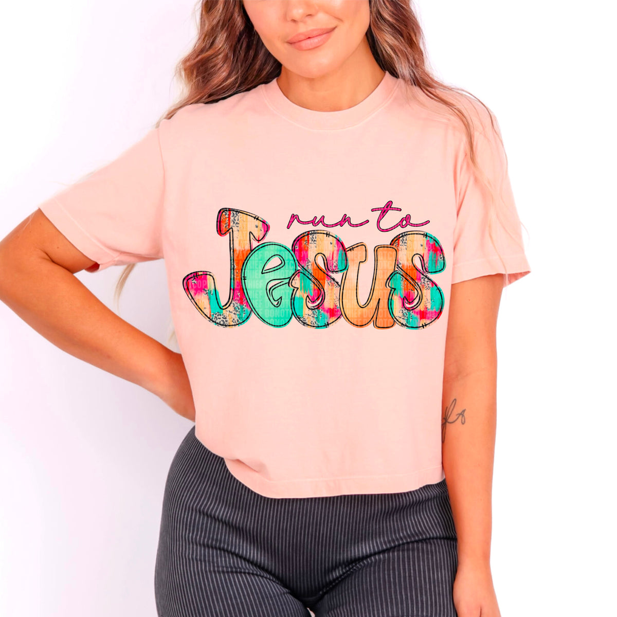 Run To Jesus (SDD) 72656 DTF Transfer