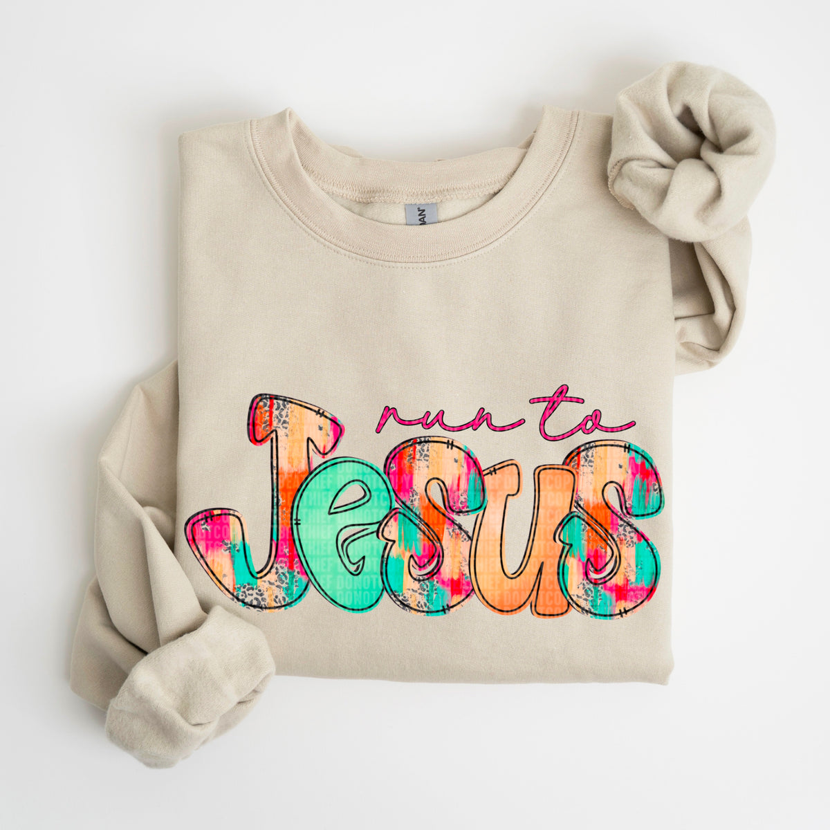 Run To Jesus (SDD) 72656 DTF Transfer