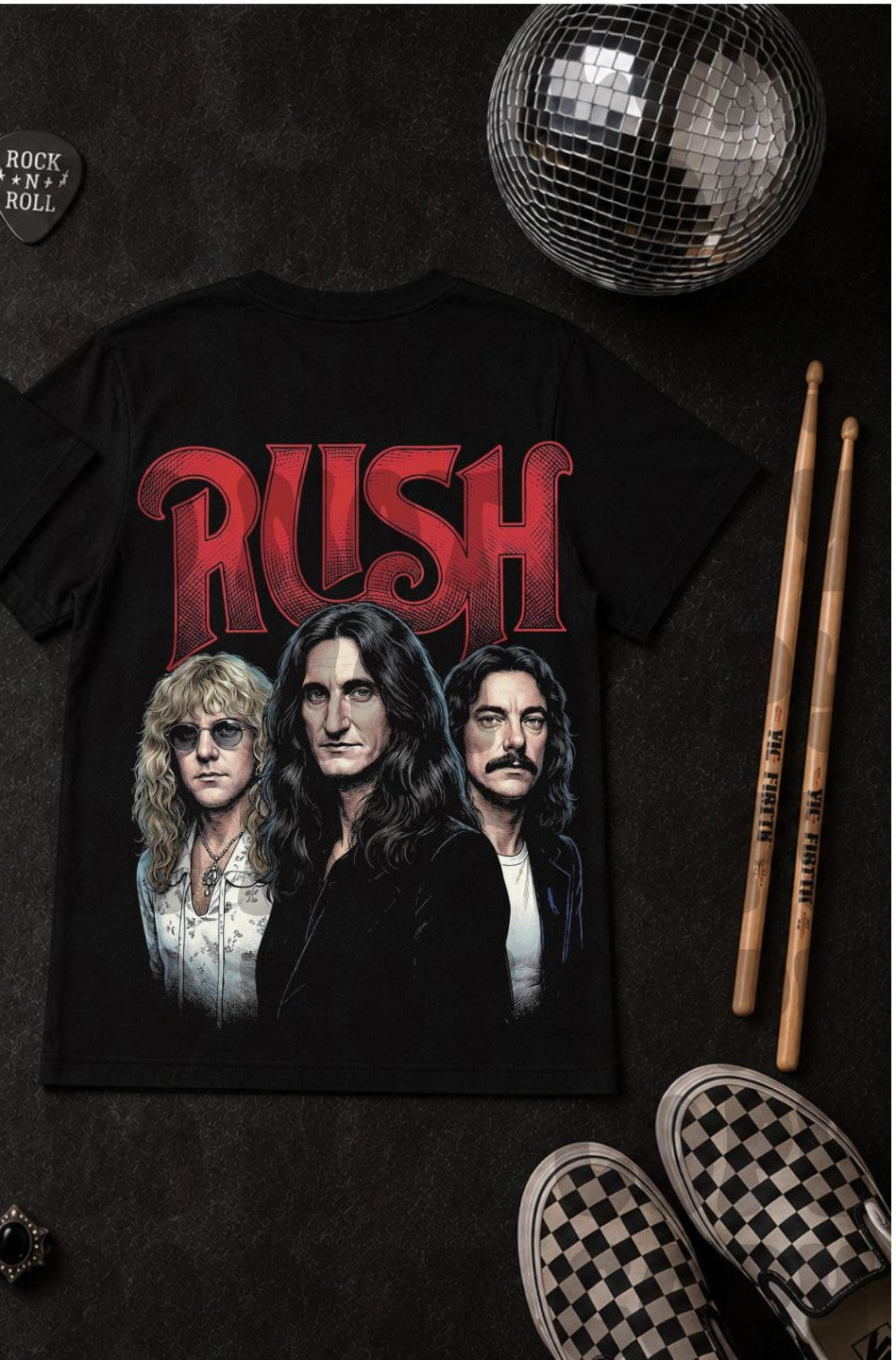Rush red font (Starlight) DTF Transfer