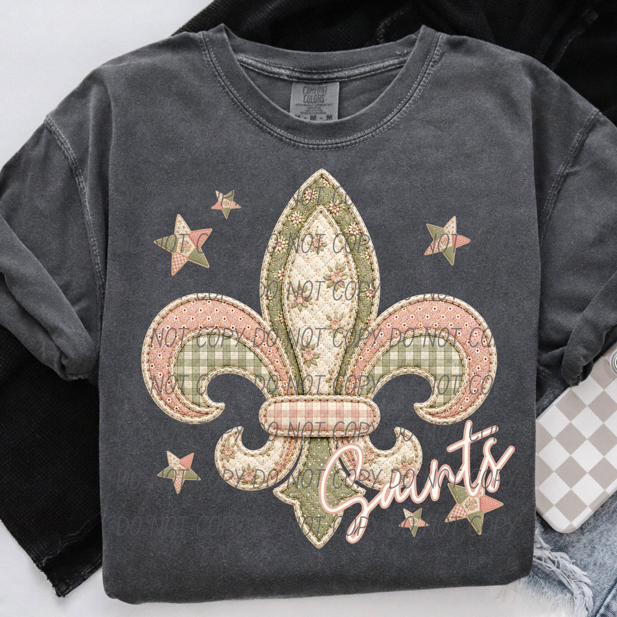 Saints meemaw mascot (City) DTF Transfer