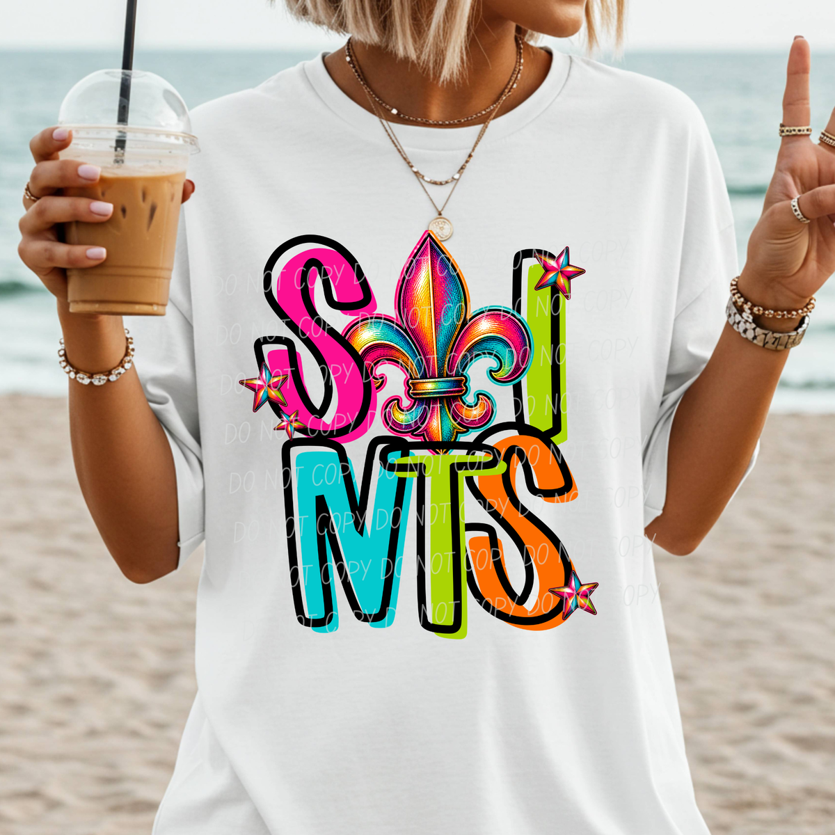 Saints Friday night neon (City) DTF Transfer
