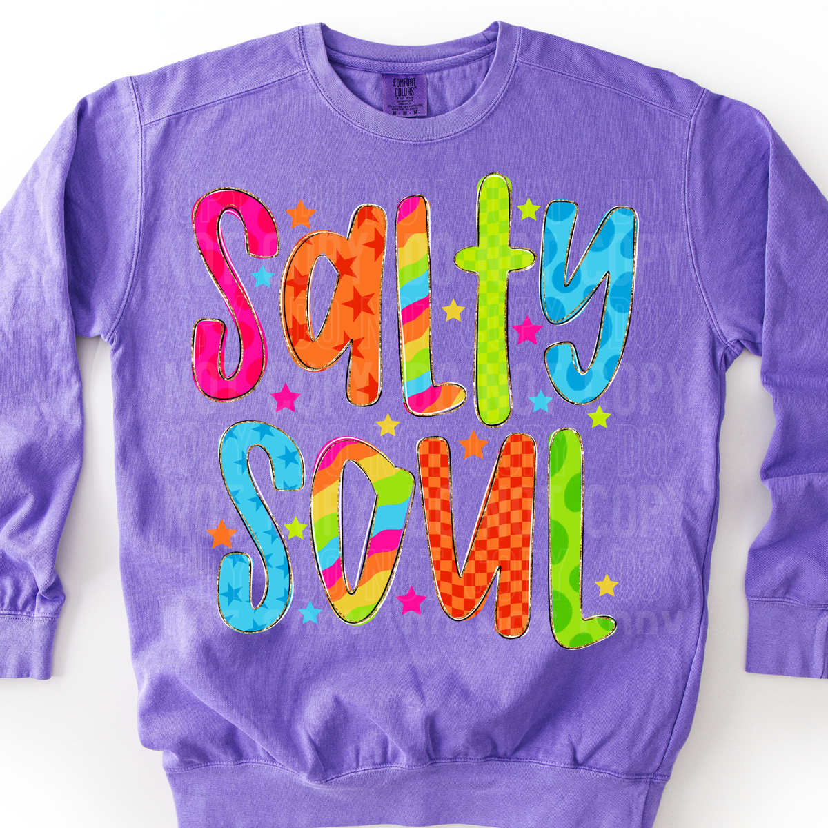 Salty soul colorful (SBB) Sunday Special DTF transfer