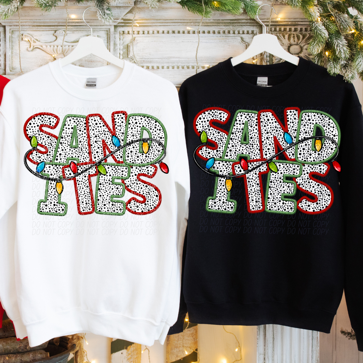 Sandites Christmas Light Mascots (City) DTF Transfer