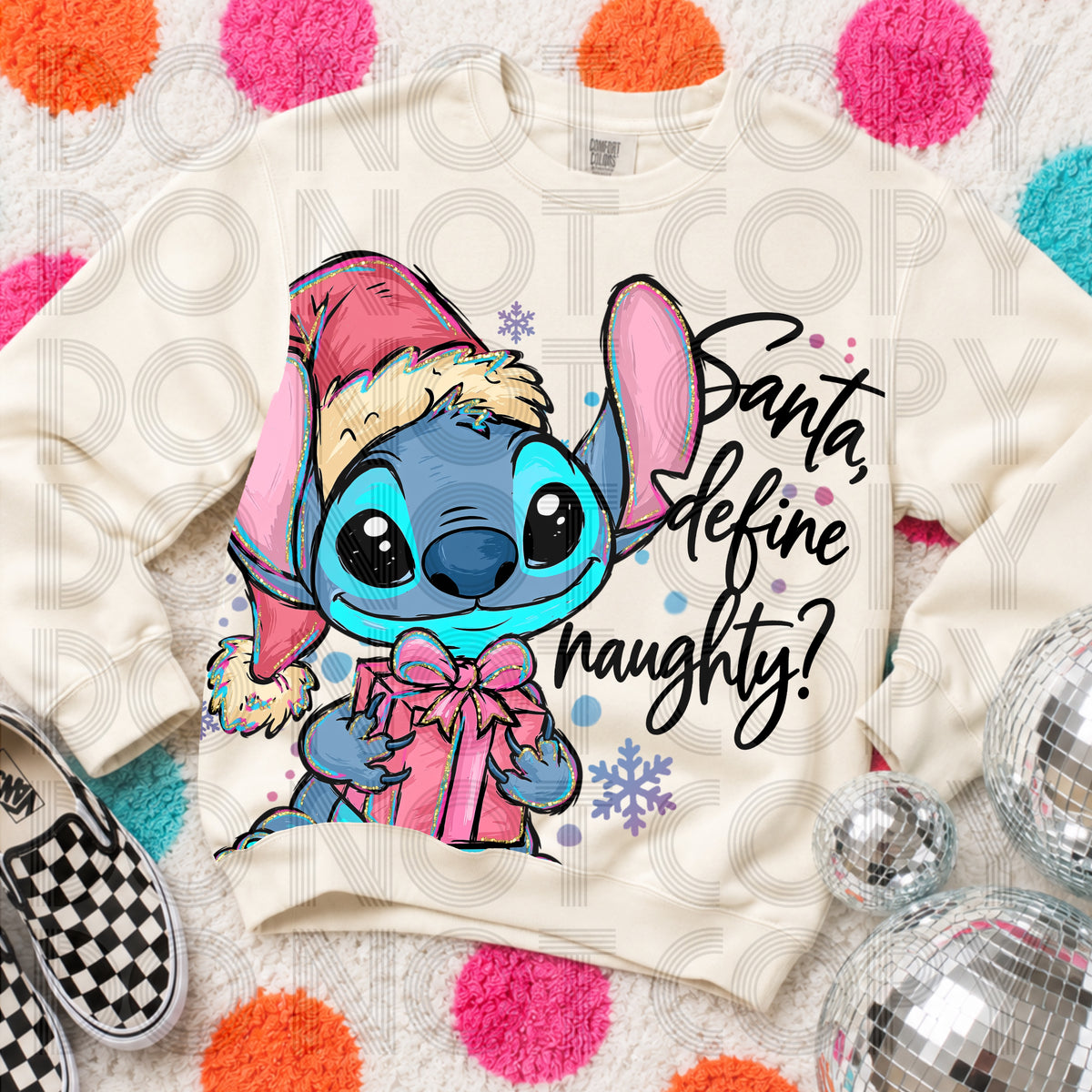 Santa, define naughty? (Renewed) DTF Transfer