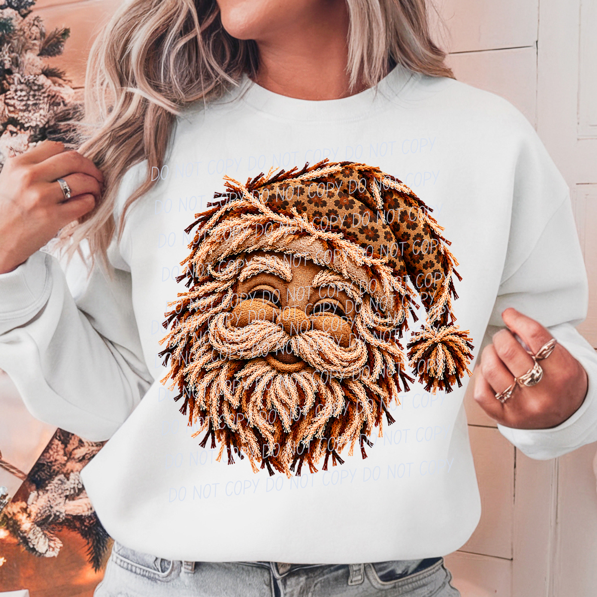Santa leopard (City) DTF Transfer