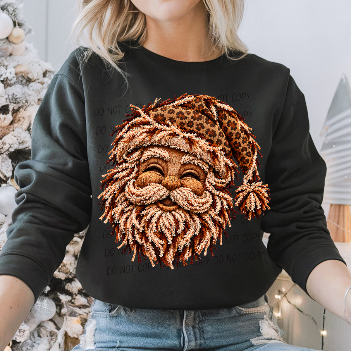 Santa leopard (City) DTF Transfer