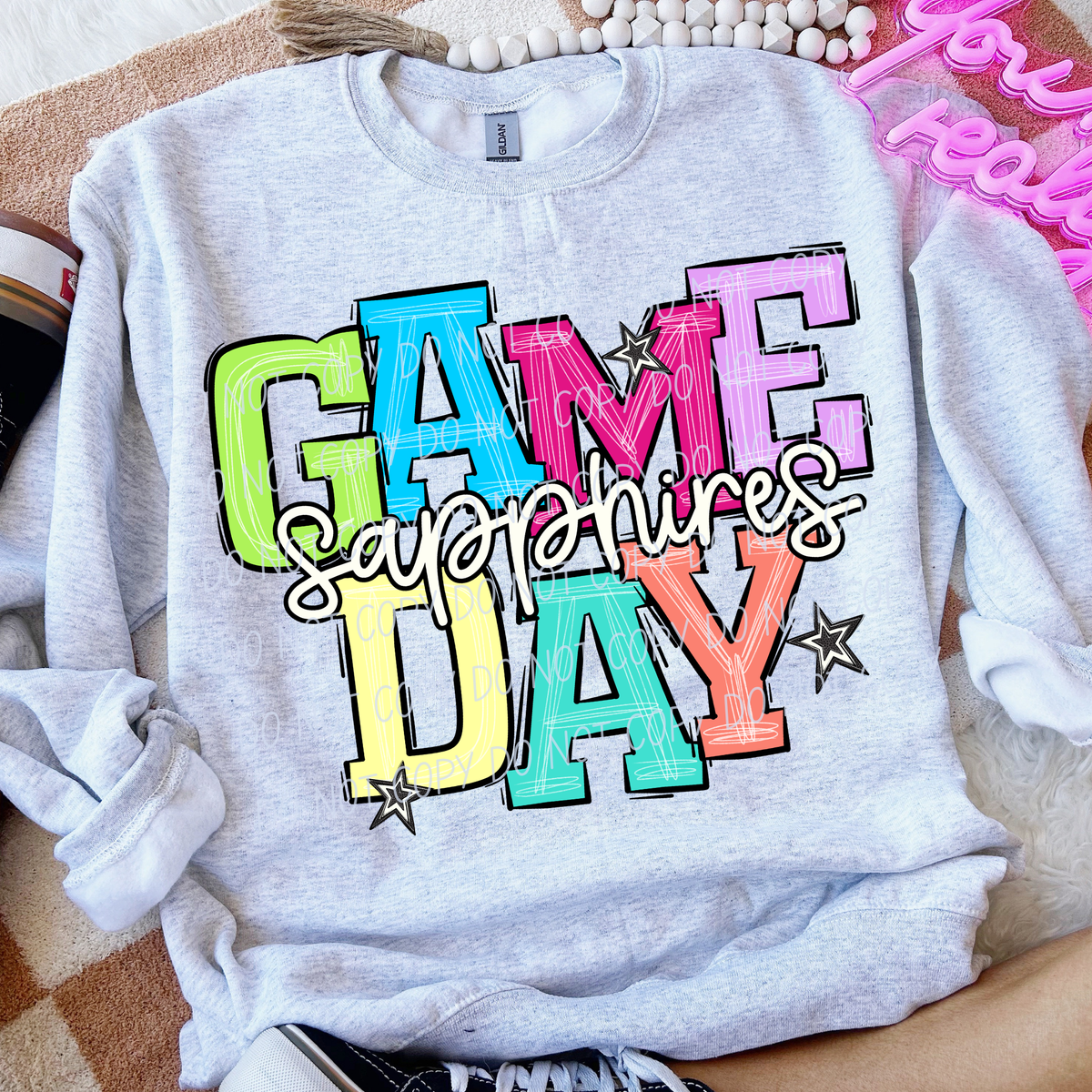 Sapphires-Preppy Game Day (City) DTF Transfer