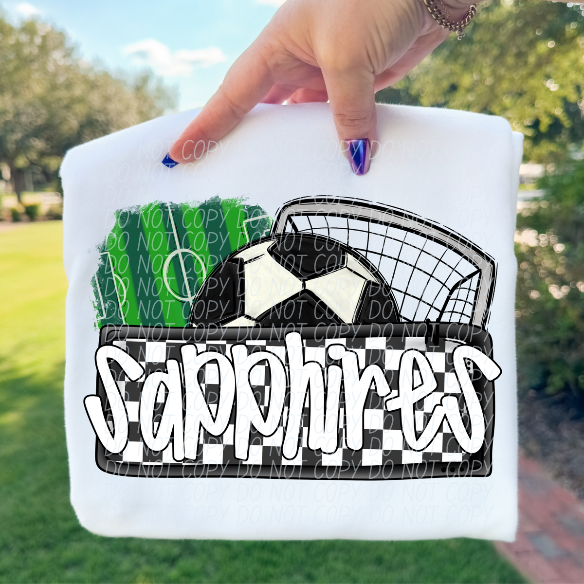Soccer Sapphires (City) DTF transfer