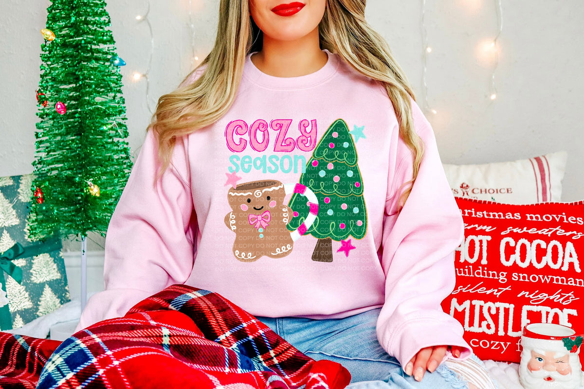Cozy season gingerbread cup and tress (SCG) DTF Transfer