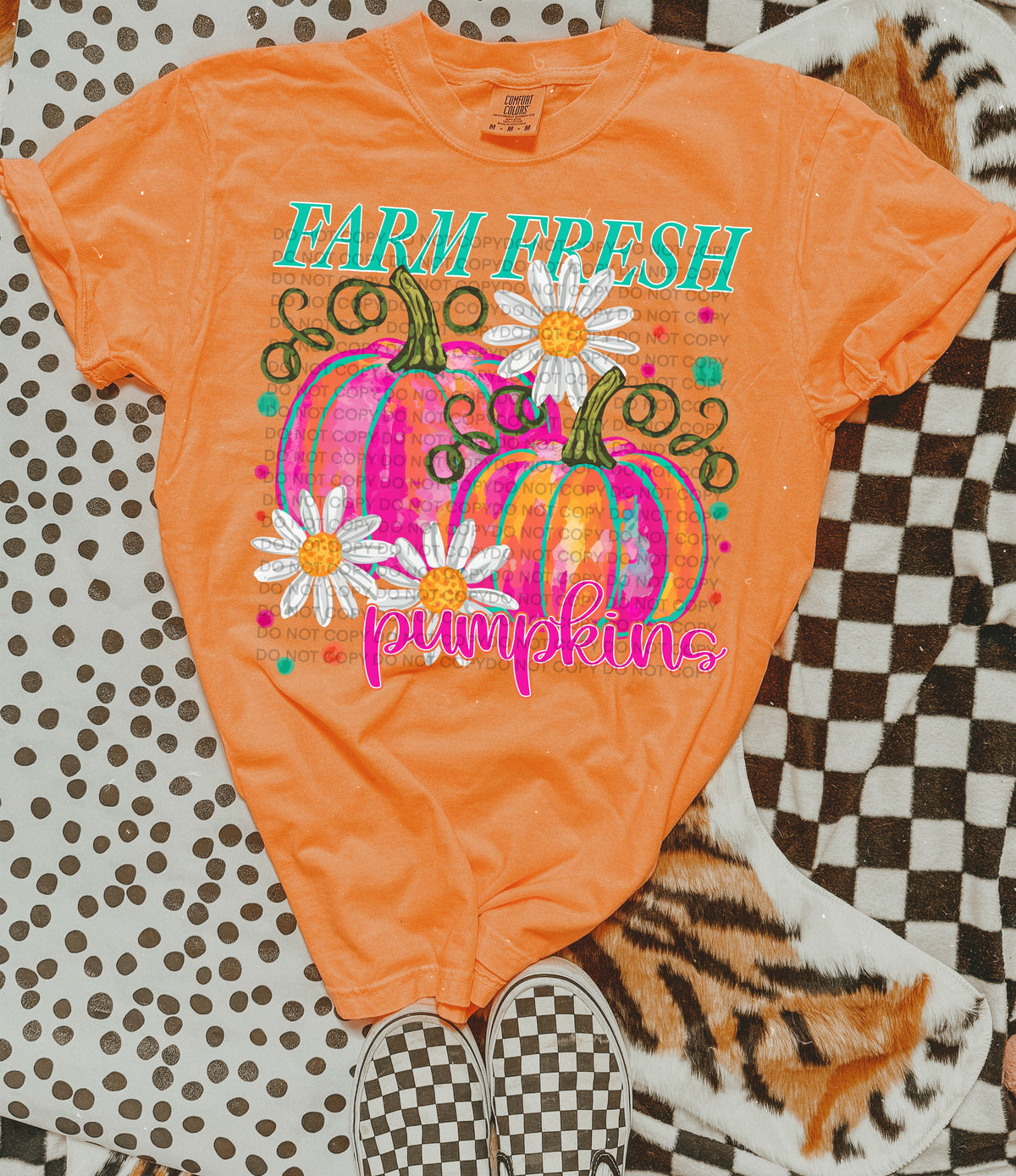Farm fresh pumpkins pink (SCG) DTF Transfer