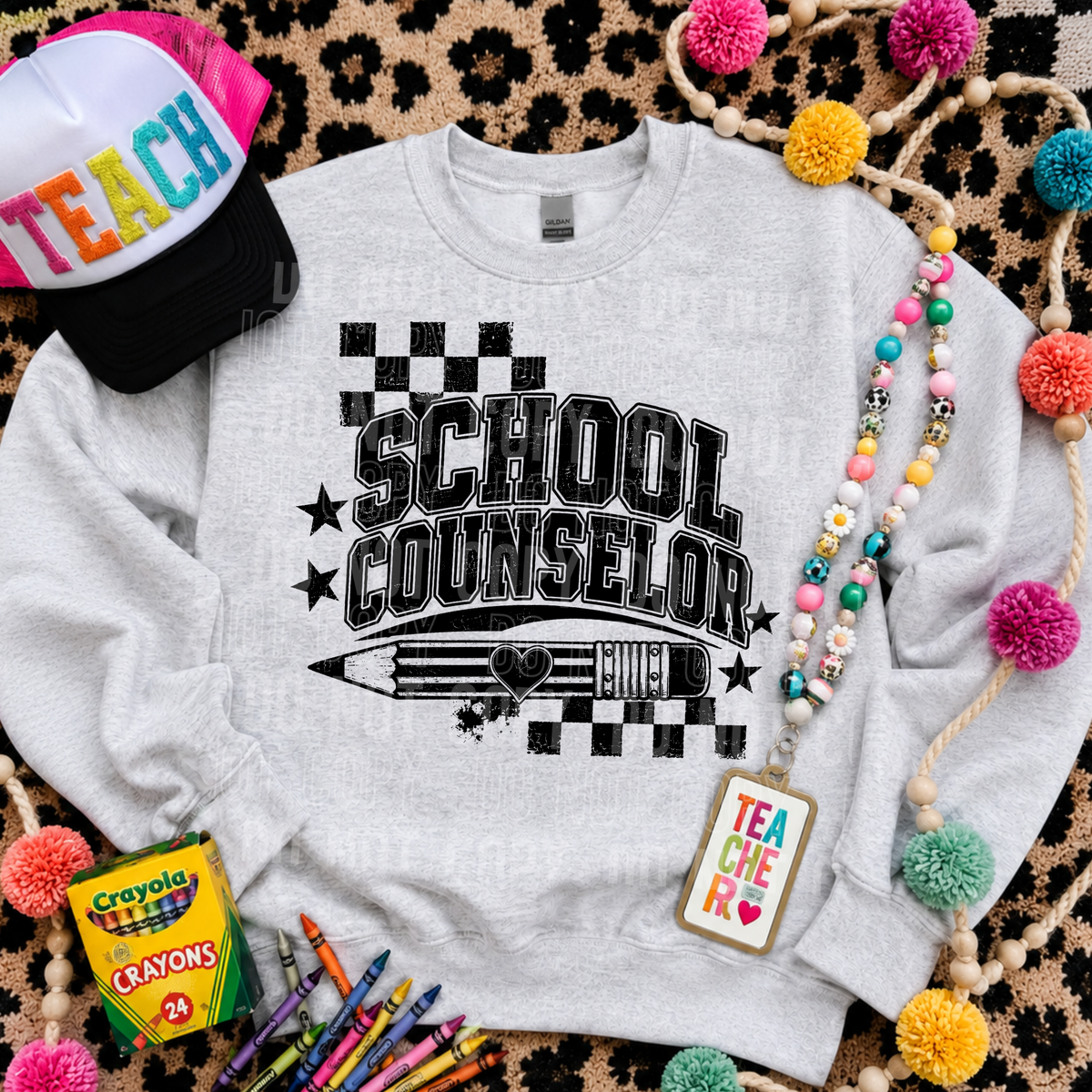 School counselor pencil (SBB) DTF Transfer