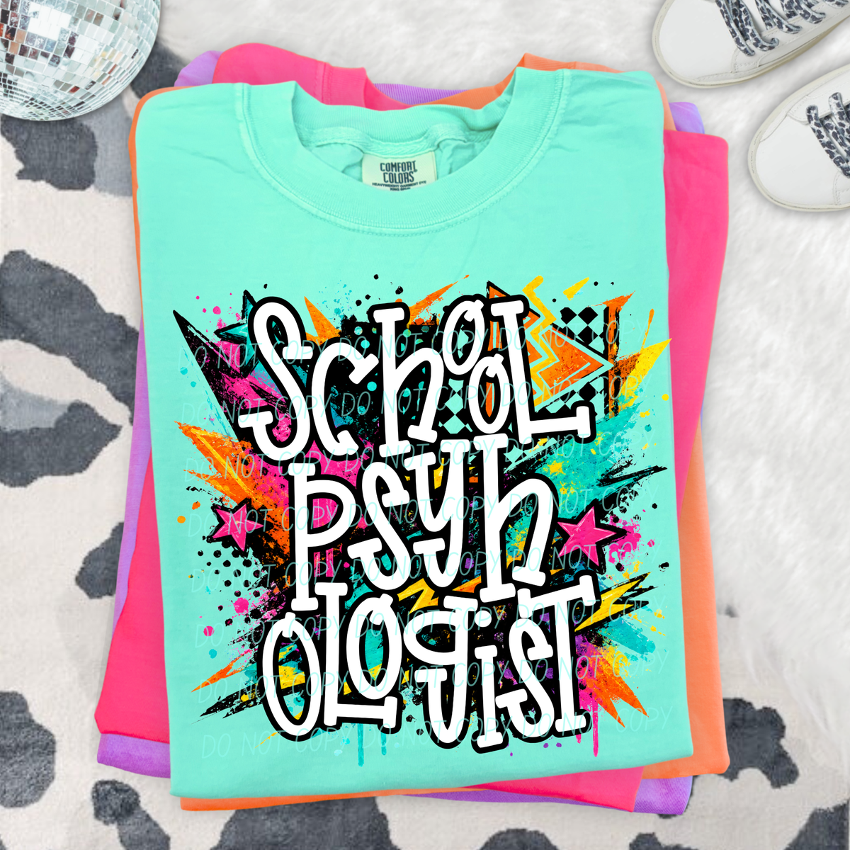 School psychologist totally tubular (City) DTF Transfer