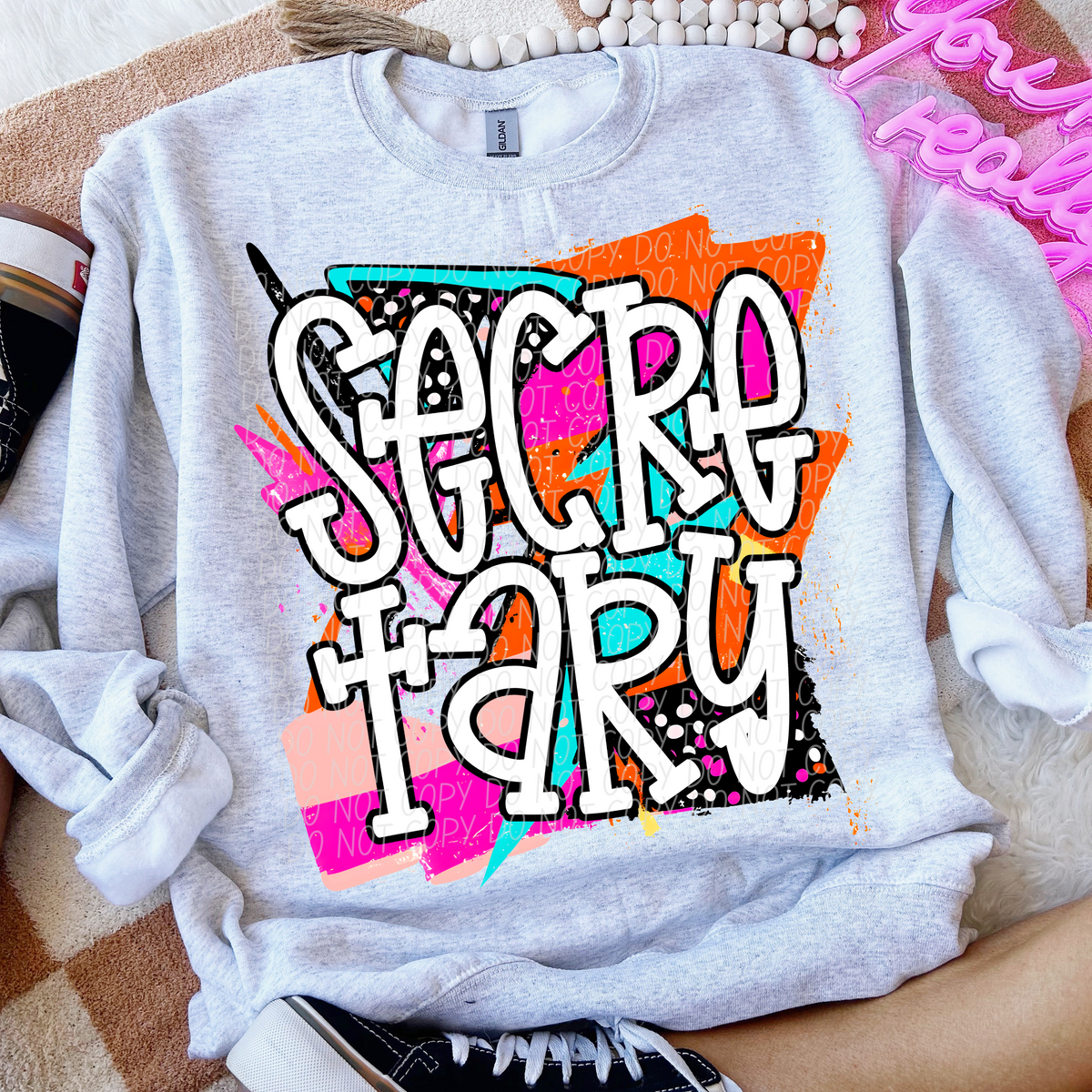 Secretary Bright Retro (CITY) DTF transfer