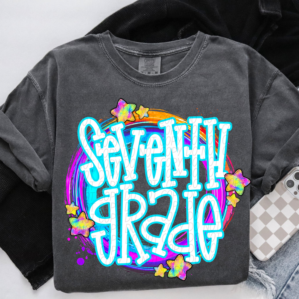 Seventh Grade Whimsical (CITY) DTF transfer