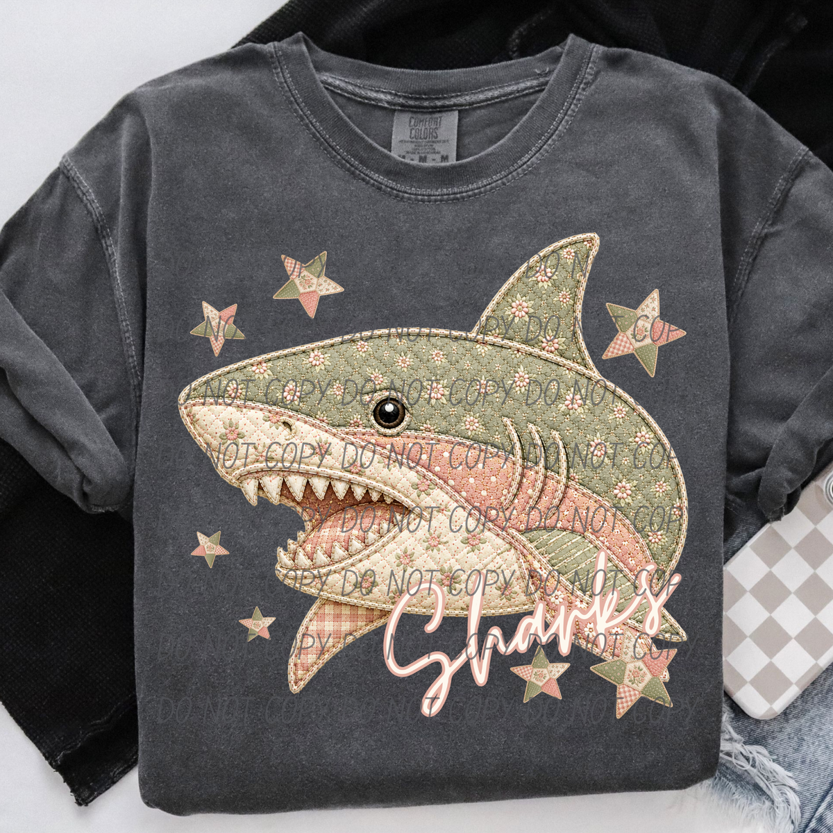 Sharks meemaw mascot (City) DTF Transfer