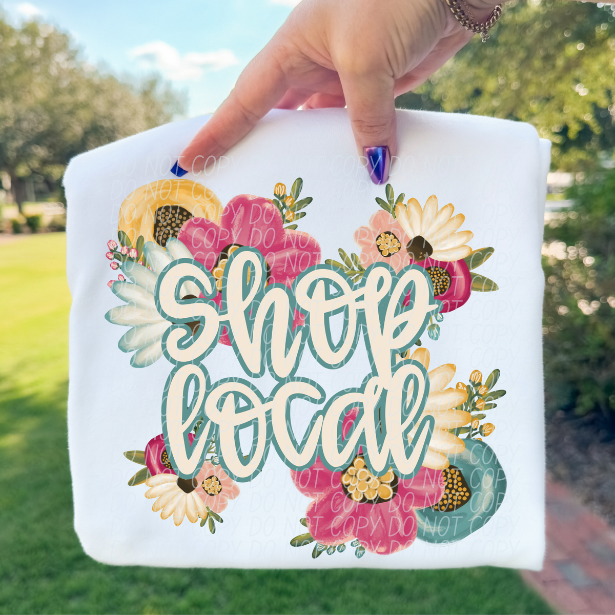 Shop local FLORAL (City) DTF Transfer