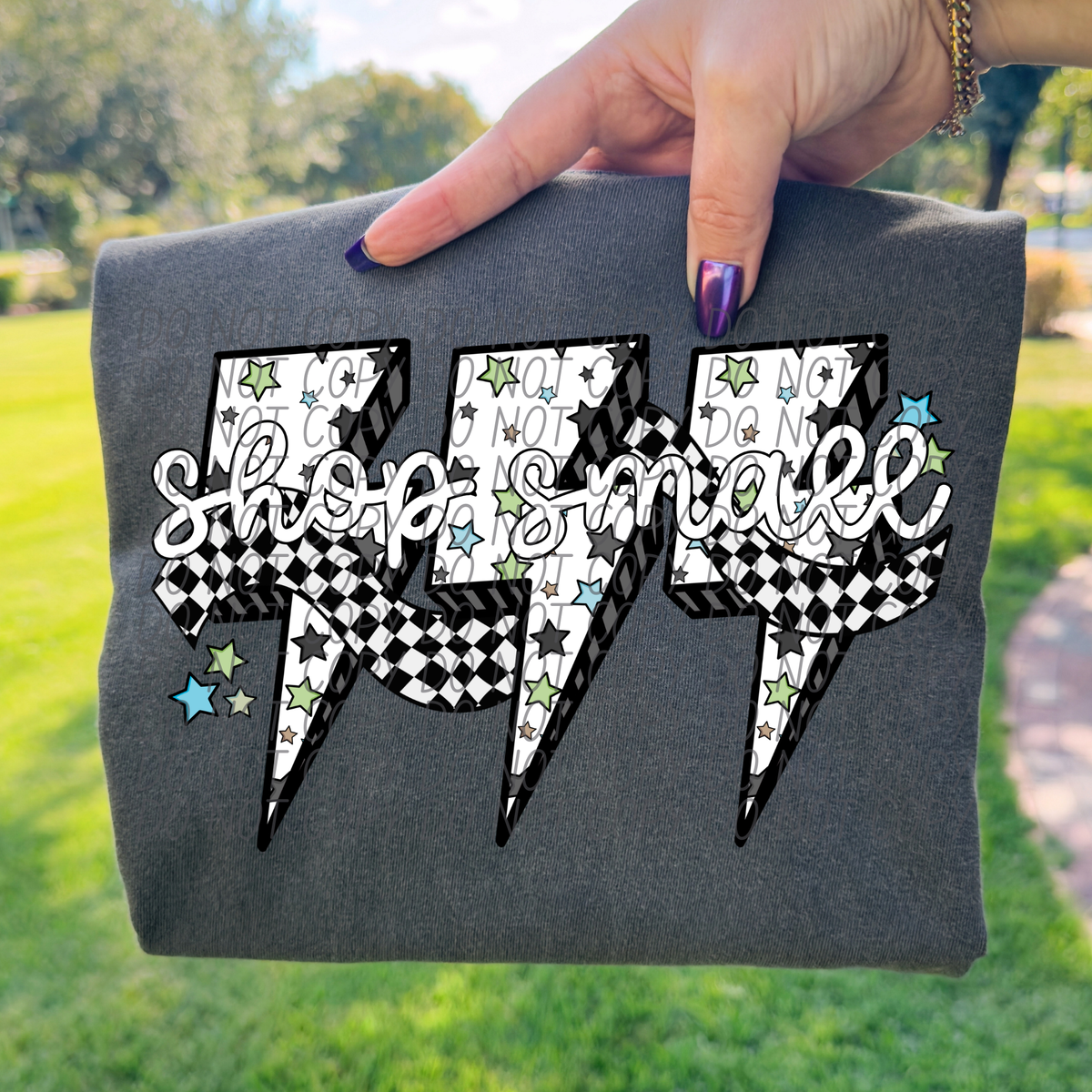 Shop small 3 lightning bolts (City) DTF Transfer
