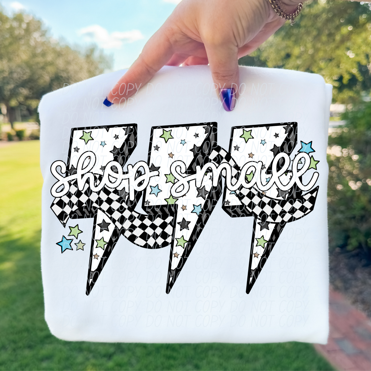 Shop small 3 lightning bolts (City) DTF Transfer