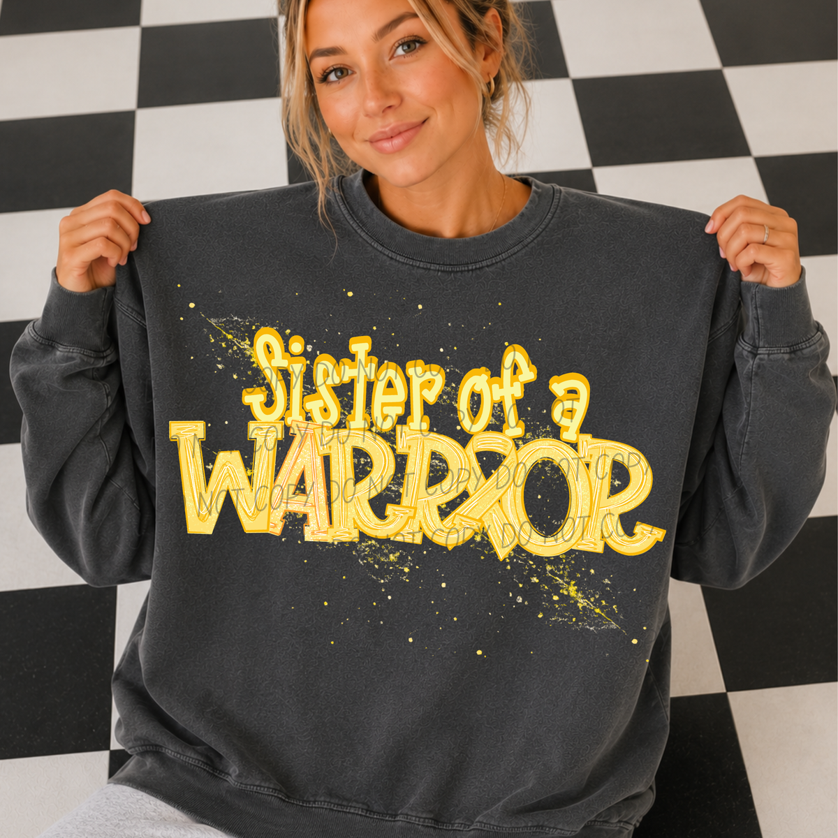Sister of a warrior-YELLOW (CITY) DTF Transfer