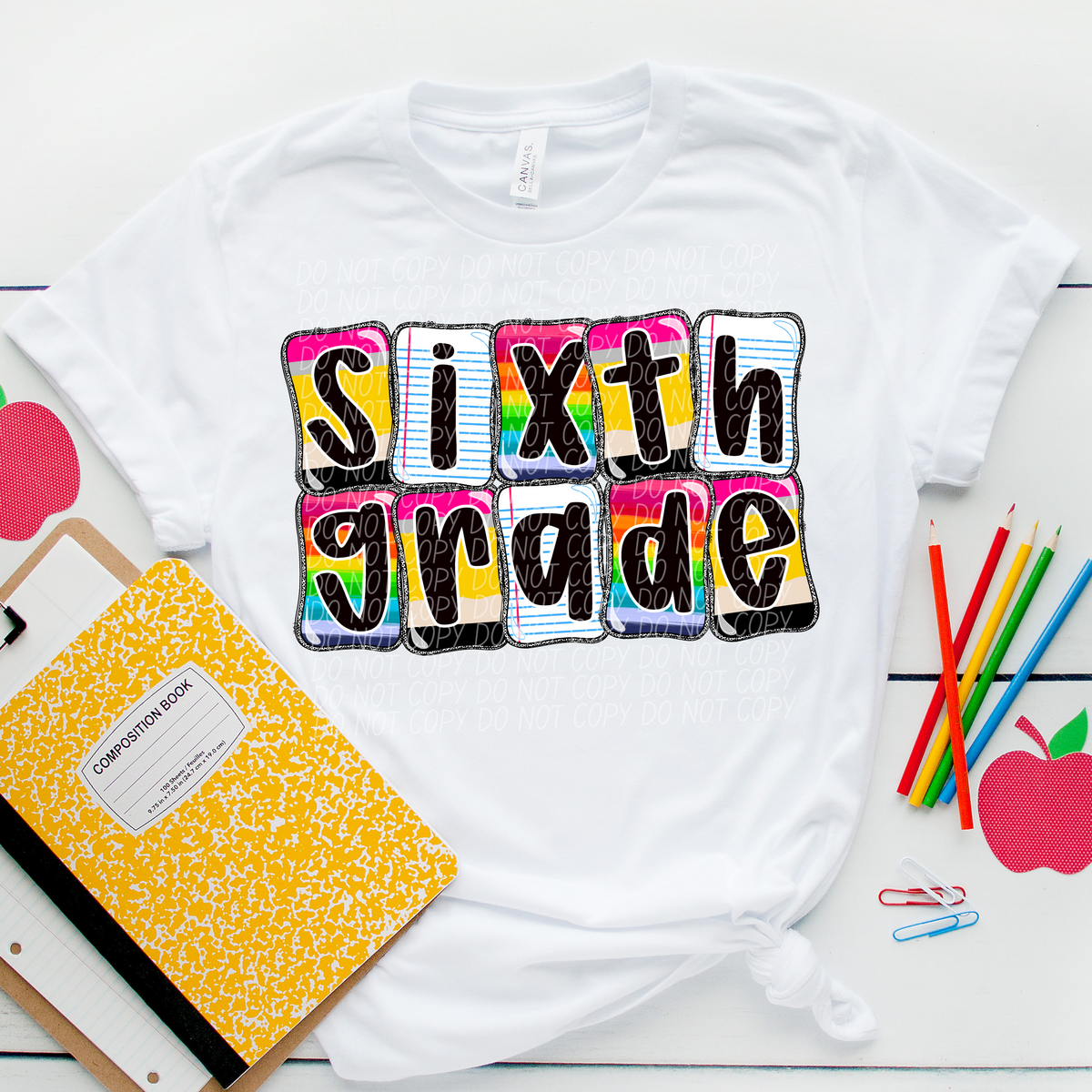 Sixth Grade School Daze (CITY) DTF transfer