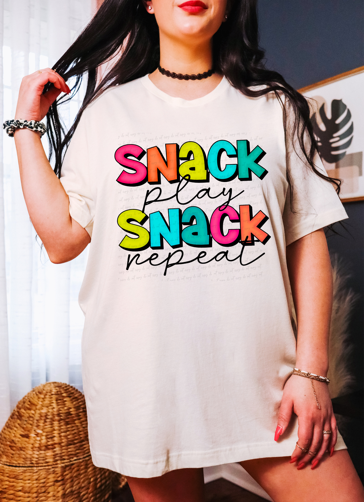 Snack Play Snack Repeat 116658 DTF Transfer