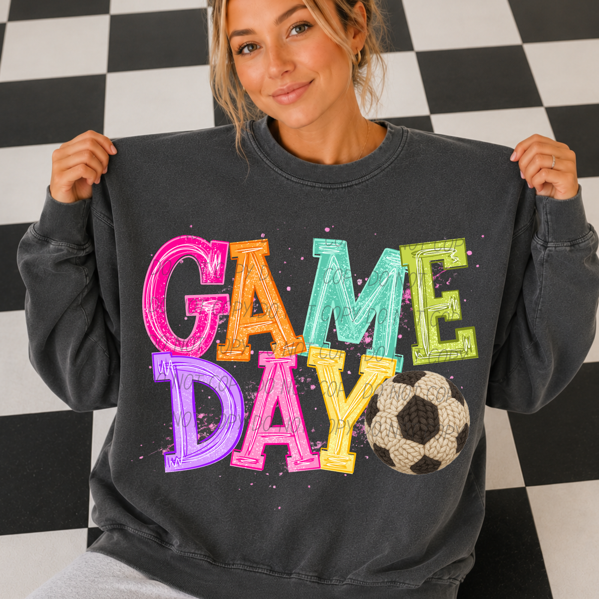 soccer 2 bright game day (city) DTF transfer