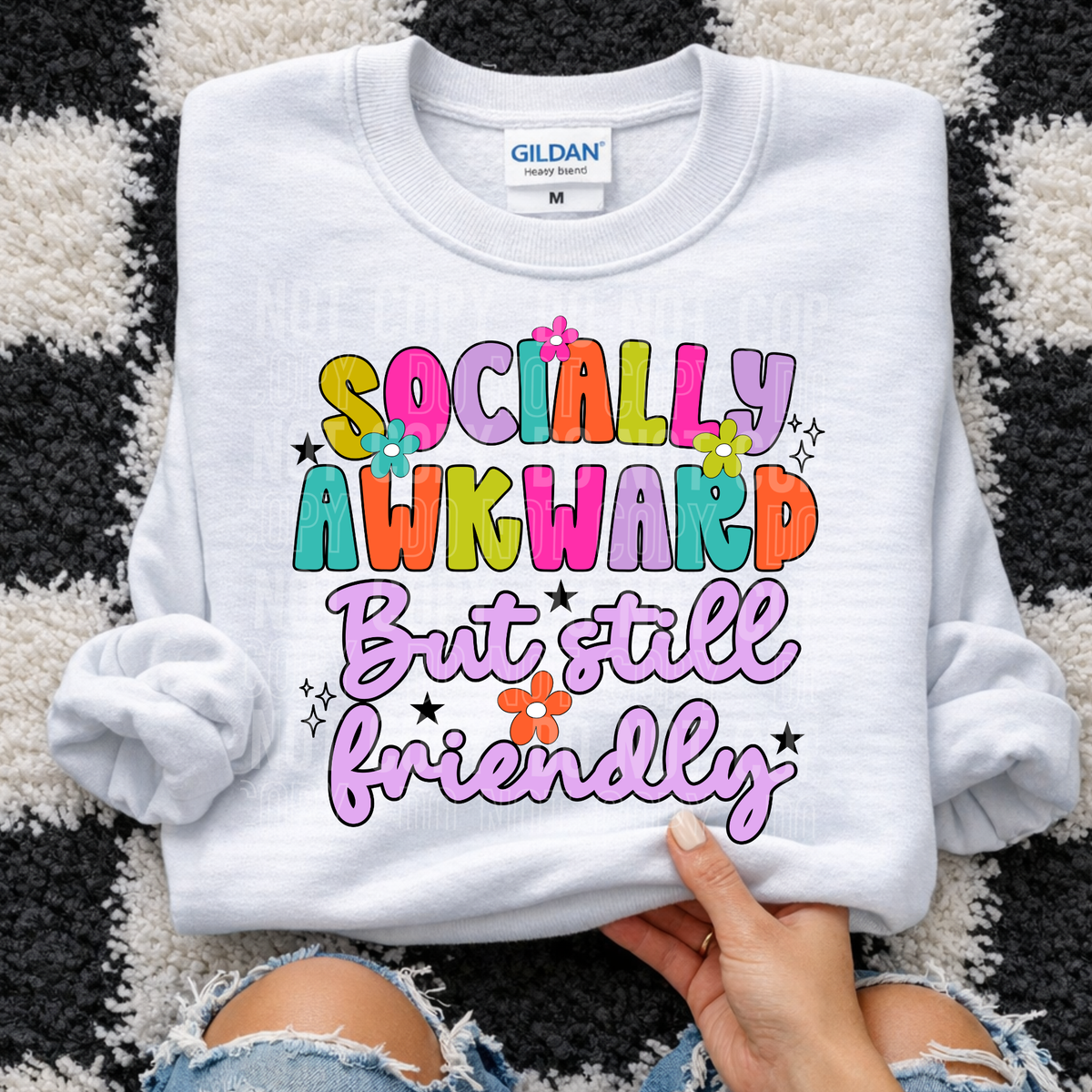Socially awkward but still friendly (SBB) Sunday Special DTF transfer