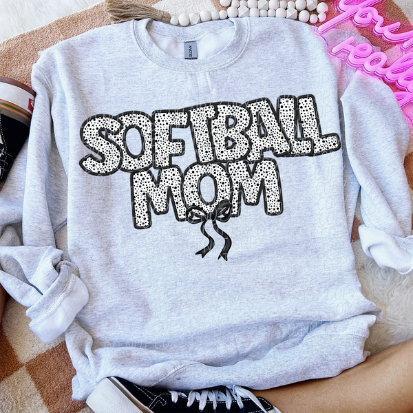 Softball Mom Bow 74339 DTF Transfer