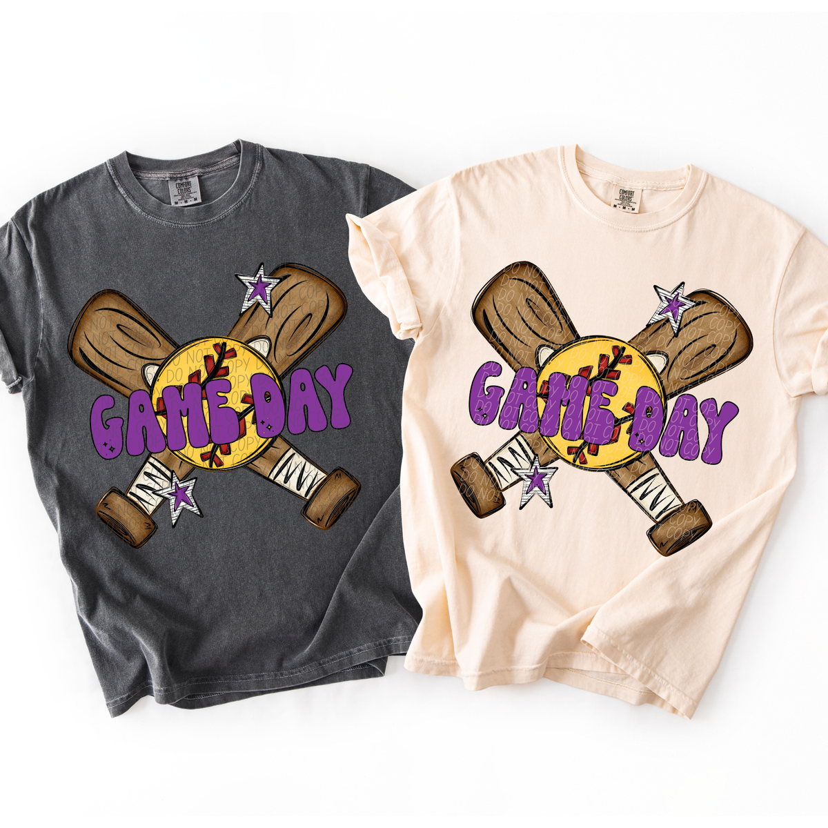 Softball Game Day PURPLE (City) DTF Transfer