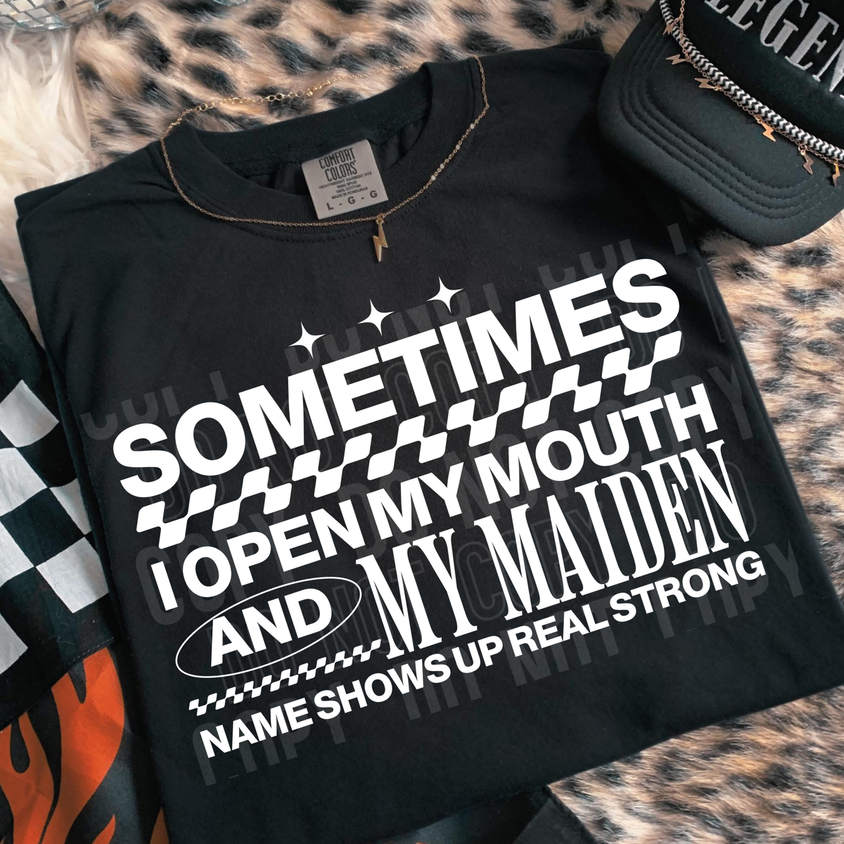 Sometimes I open my mouth WHITE (SBB) DTF Transfer