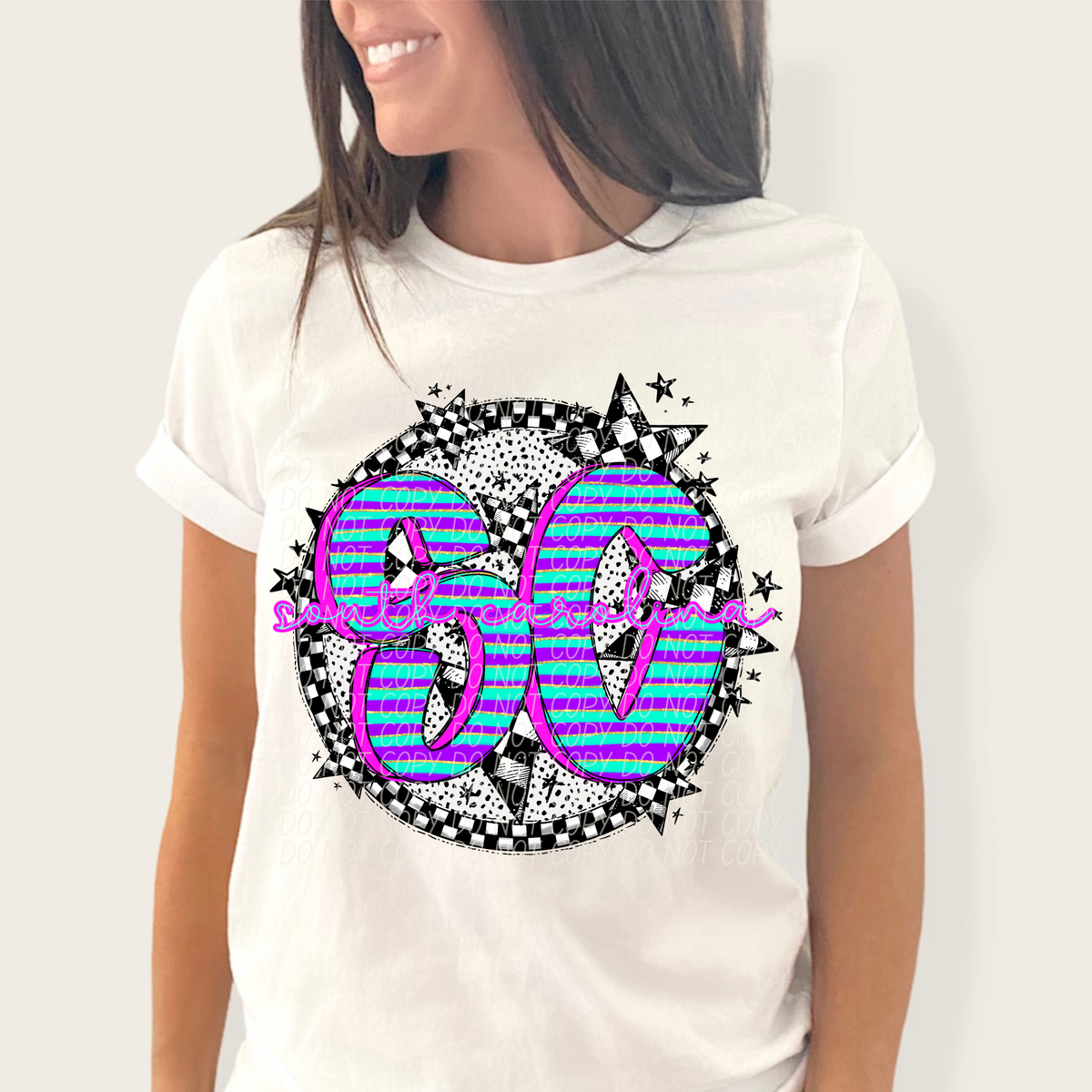 Dalmatian stripes circle states CITY DTF transfers
