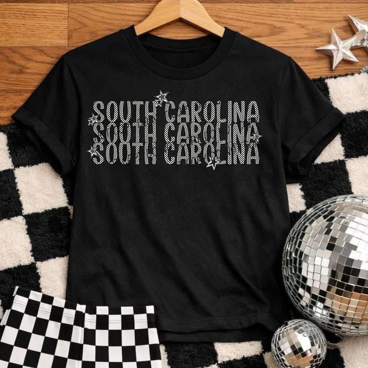 South Carolina checker star (City) DTF Transfer