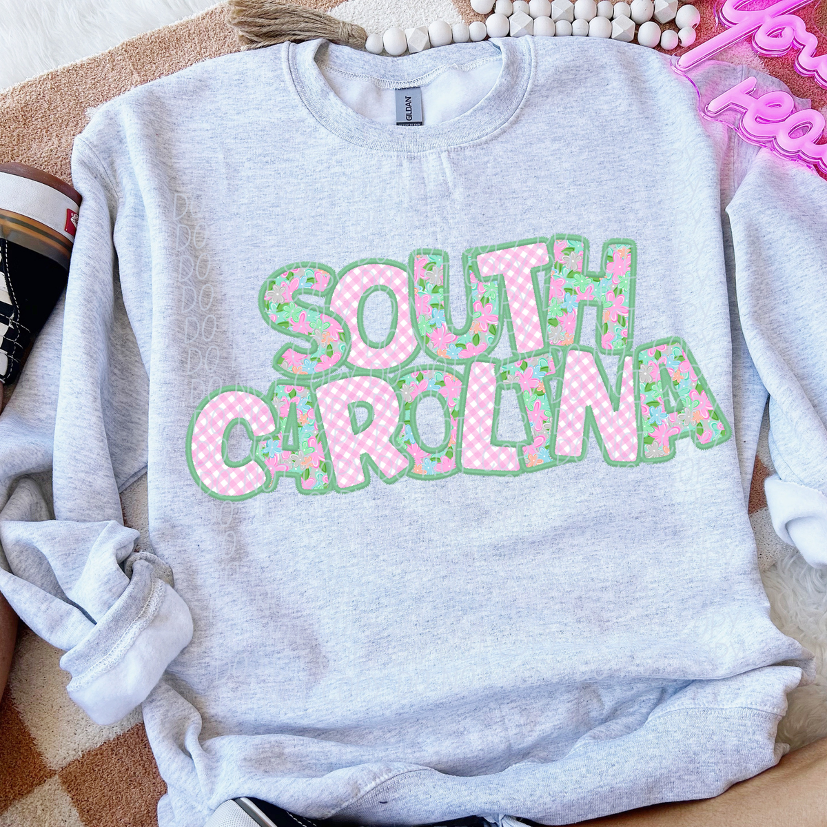 Spring floral state South Carolina (City) DTF Transfer