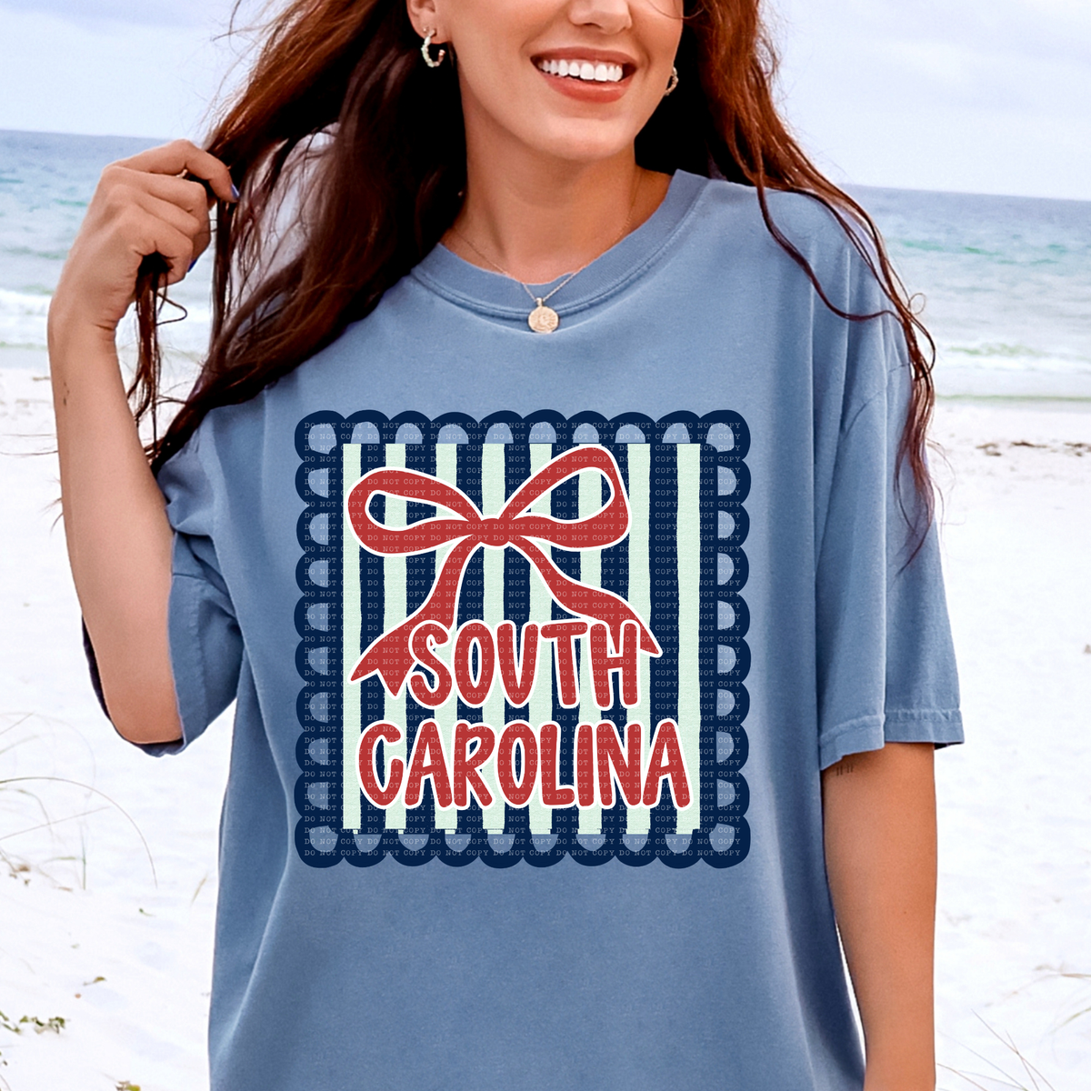 South Carolina preppy RWB frame (ECHT) DTF Transfer