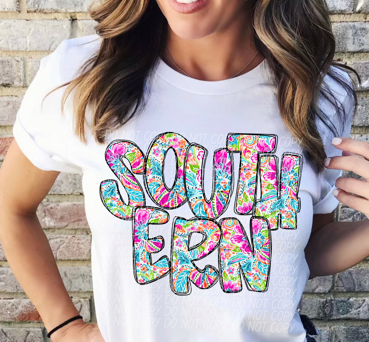 Southern floral STACKED CITY DTF transfer