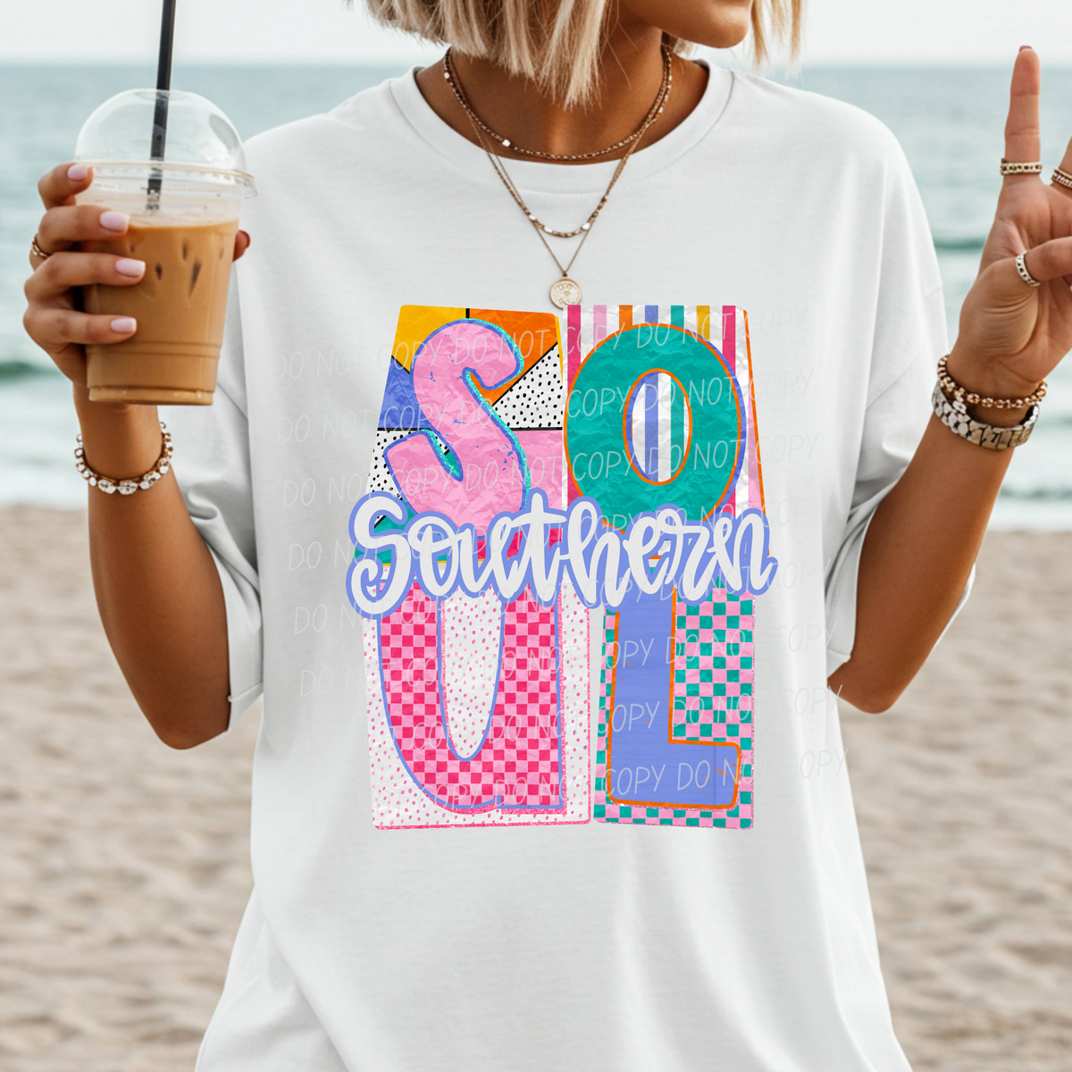 southern soul colorful blocks (Caplinger) DTF Transfer