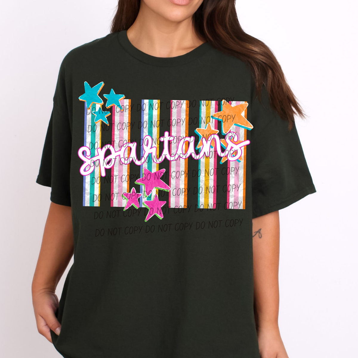 spartans spirit stripes (city) DTF Transfer