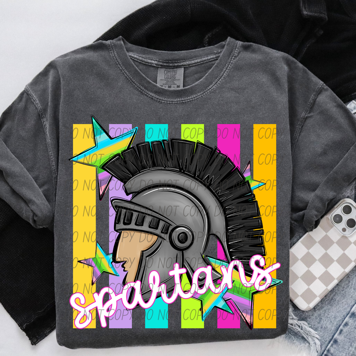 Spartans neon strips (City) DTF Transfer