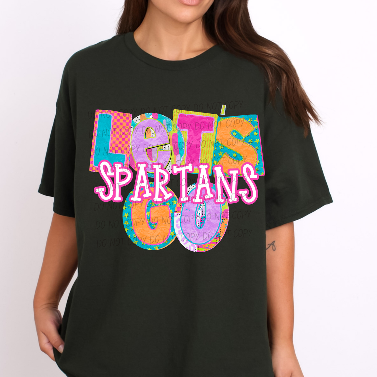 Spartans Patchwork Pep Club (City) DTF Transfer