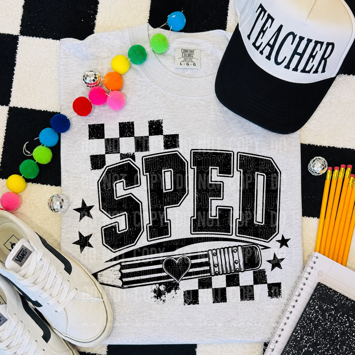 Sped black (SBB) DTF Transfer