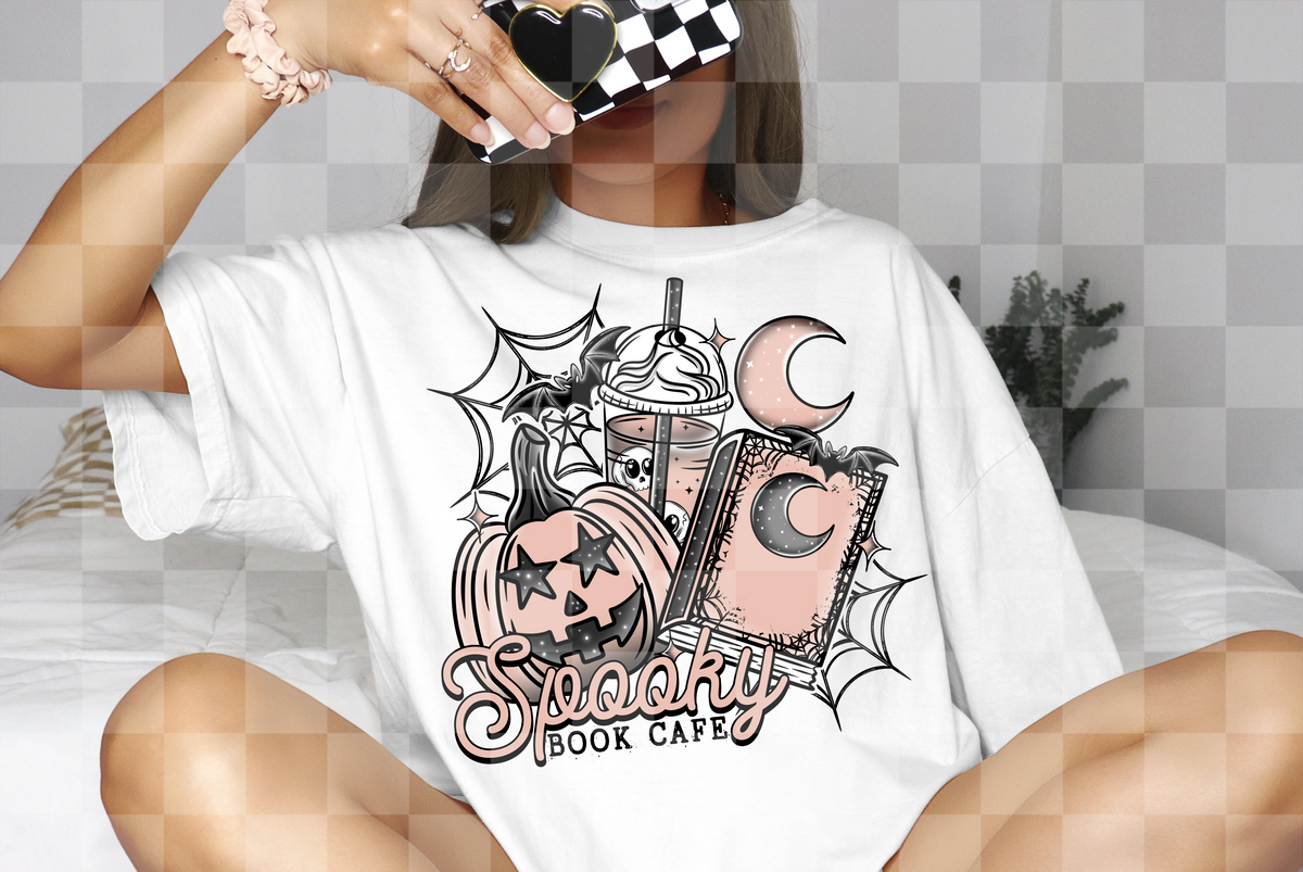 Spooky book cafe PEACE (Lyttle) DTF Transfer